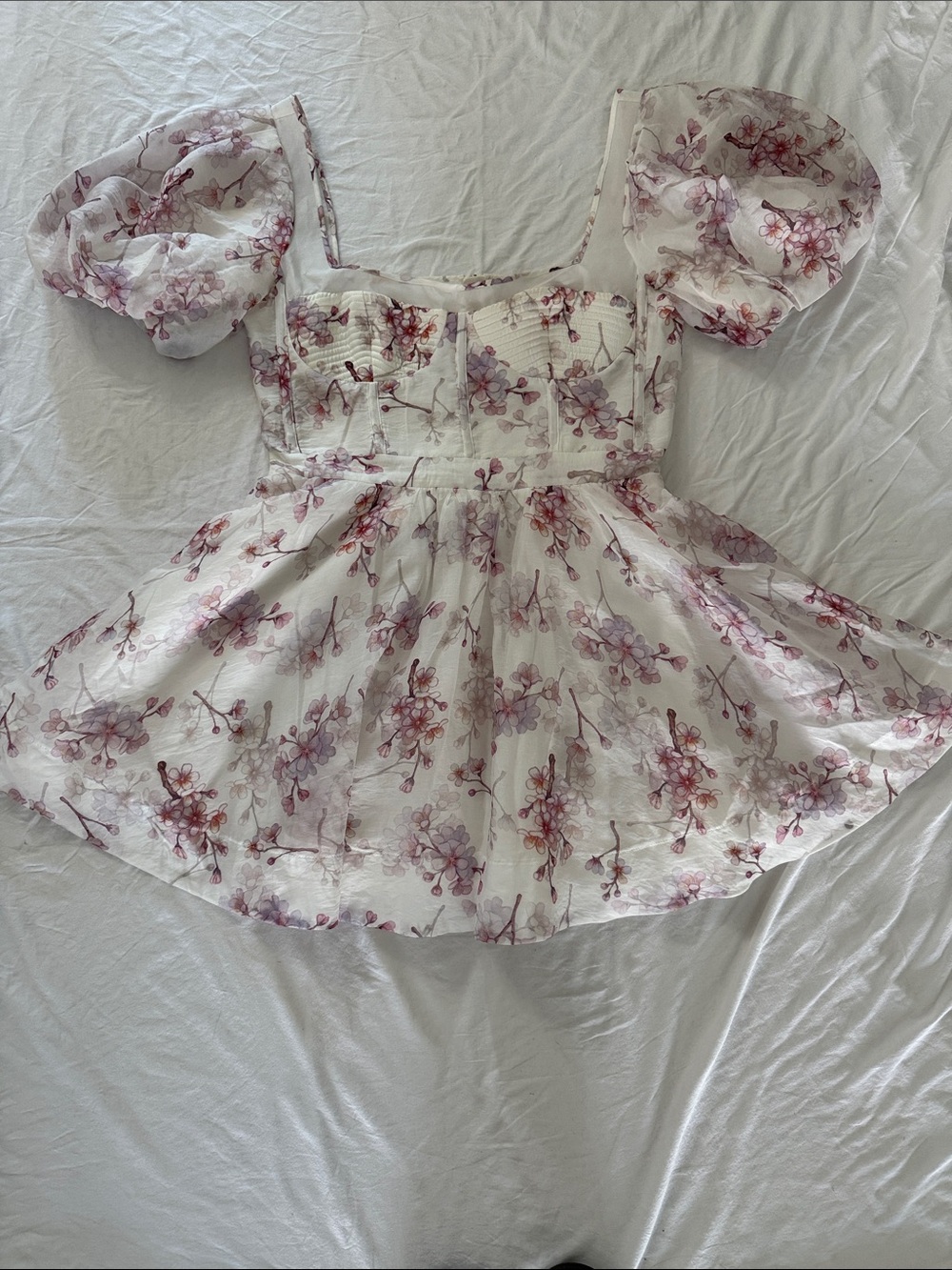 Bardot Gracious Floral Mini Dress - Blossom